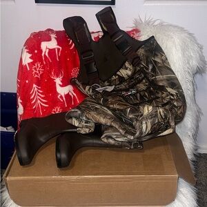 HISEA Womens Chest Waders, 4.5mm Neoprene Leopard Hunting Wader for Women - NIB